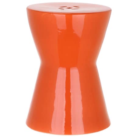 Safavieh Liana Garden Stool- Orange - 18 x 13 x 13 in. ACS4541D